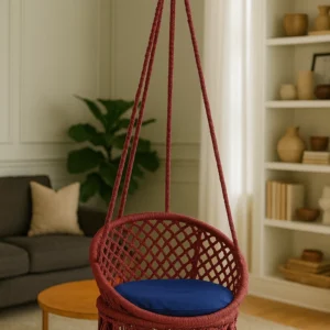 মেরুন কালার 18 ইঞ্চি বেবি চেয়ার দোলনা