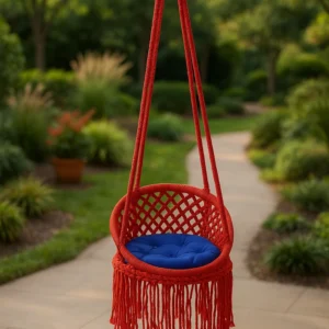 লাল কালার 18 ইঞ্চি বেবি চেয়ার দোলনা