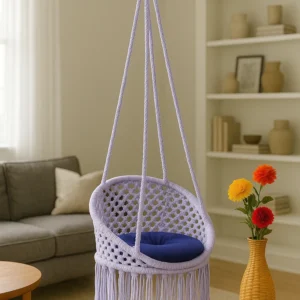 বেগুনি কালার 18 ইঞ্চি বেবি চেয়ার দোলনা