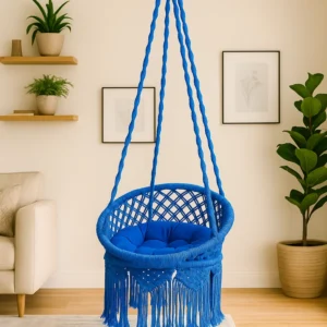 নীল কালার 18 ইঞ্চি বেবি চেয়ার দোলনা